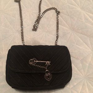 Velvet cross body bag